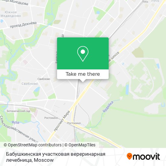 Бабушкинская участковая вереринарная лечебница map