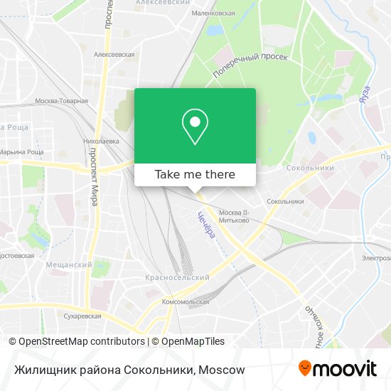 Жилищник района Сокольники map