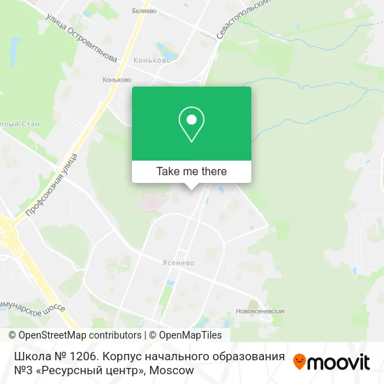 Школа № 1206. Корпус начального образования №3 «Ресурсный центр» map