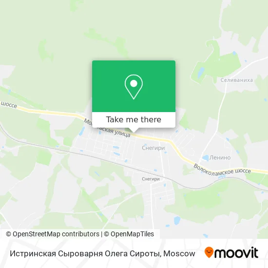 Истринская Сыроварня Олега Сироты map