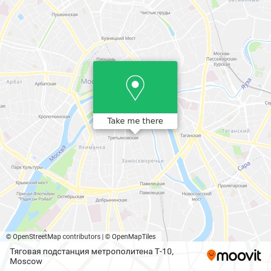 Тяговая подстанция метрополитена Т-10 map