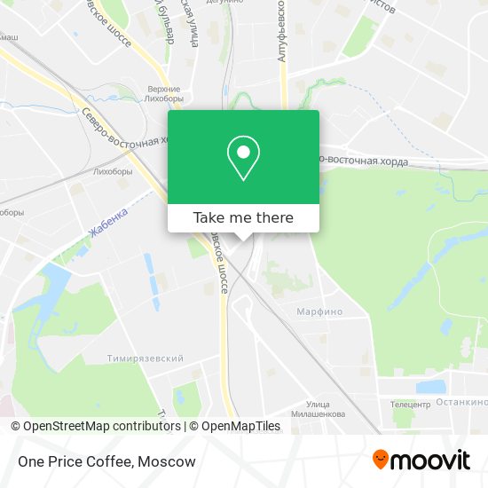 One Price Coffee map