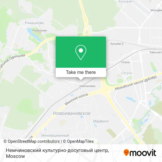 Немчиновский культурно-досуговый центр map