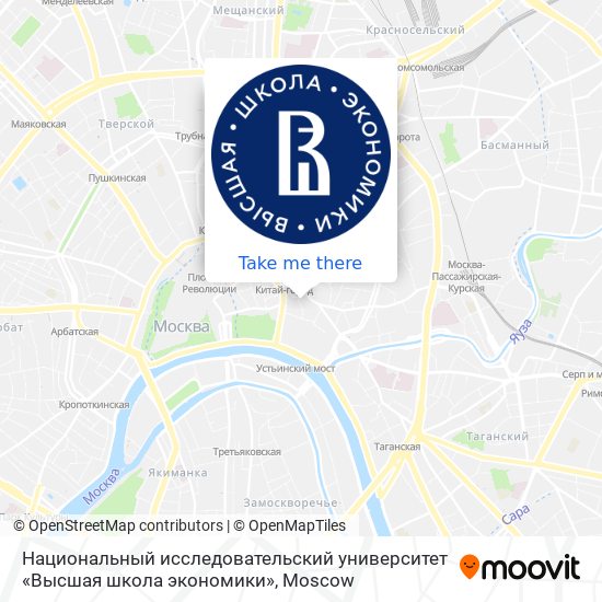 Национальный исследовательский университет «Высшая школа экономики» map