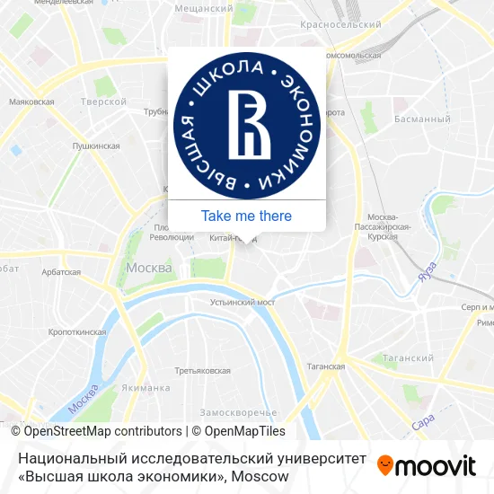Национальный исследовательский университет «Высшая школа экономики» map