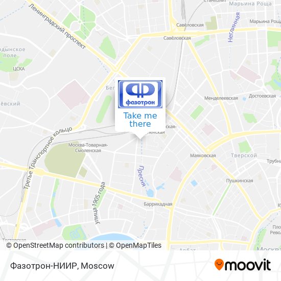 Фазотрон-НИИР map