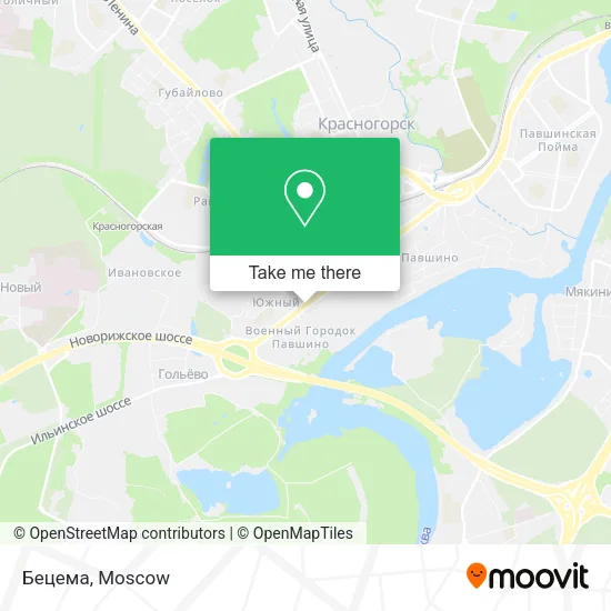 Бецема map