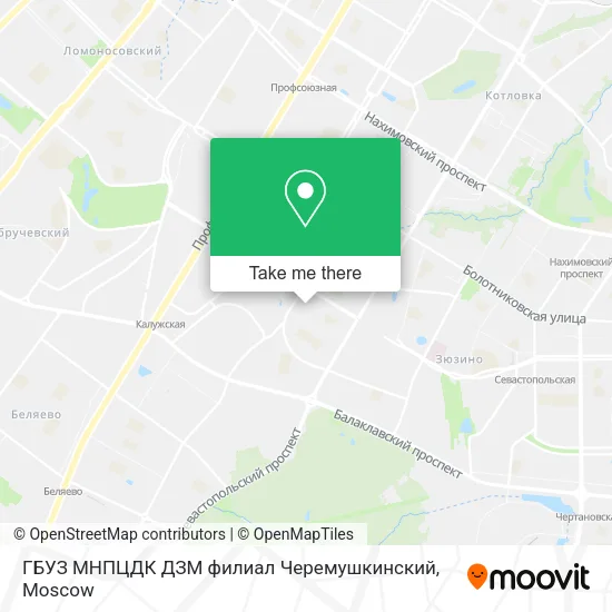 ГБУЗ МНПЦДК ДЗМ филиал Черемушкинский map