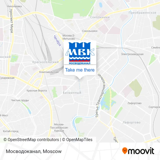 Мосводоканал map