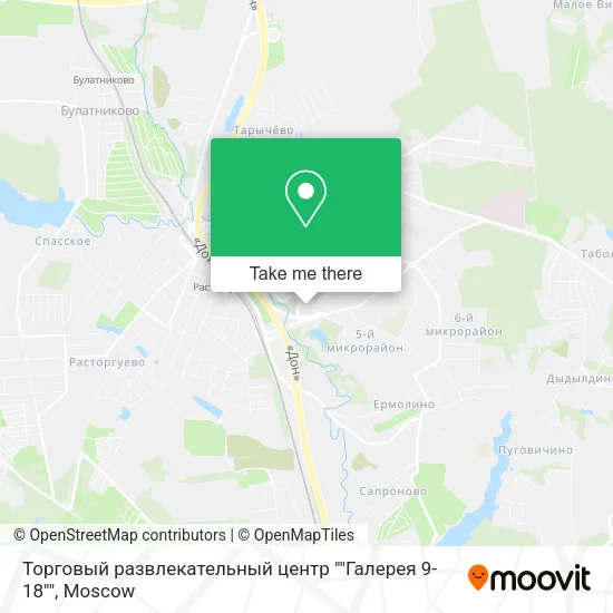 Торговый развлекательный центр ""Галерея 9-18"" map