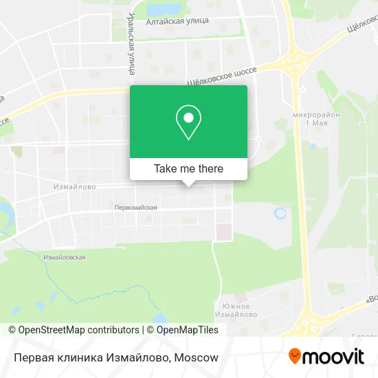 Первая клиника Измайлово map