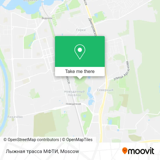 Лыжная трасса МФТИ map