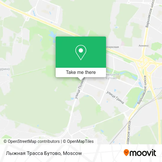 Лыжная Трасса Бутово map