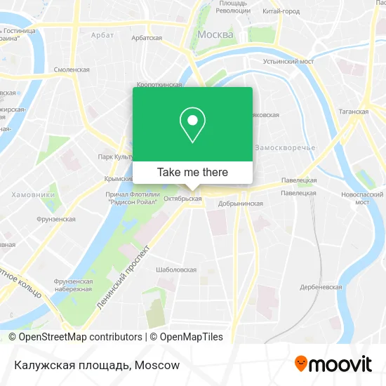 Калужская площадь map