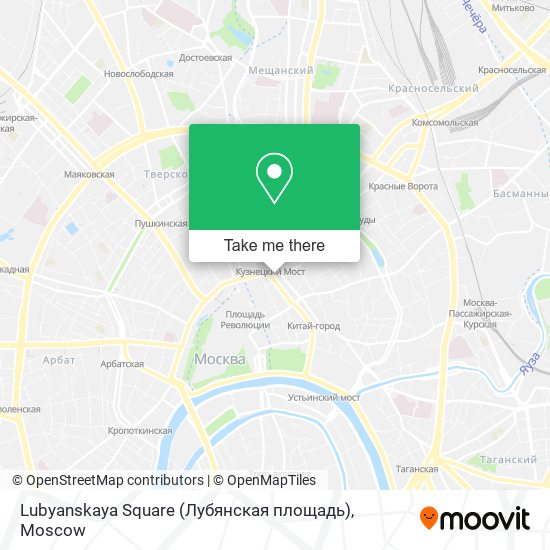 Lubyanskaya Square (Лубянская площадь) map