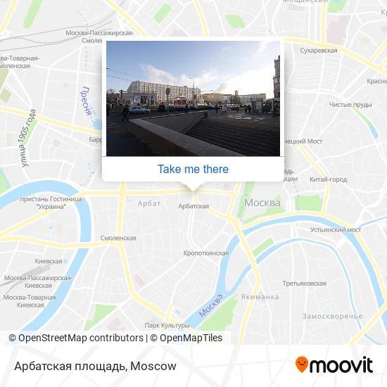 Арбатская площадь map