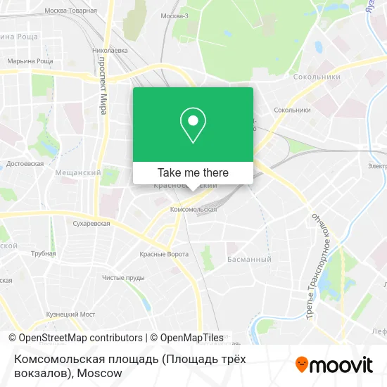 Комсомольская площадь (Площадь трёх вокзалов) map