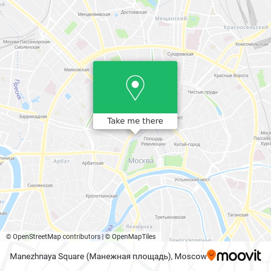 Manezhnaya Square (Манежная площадь) map