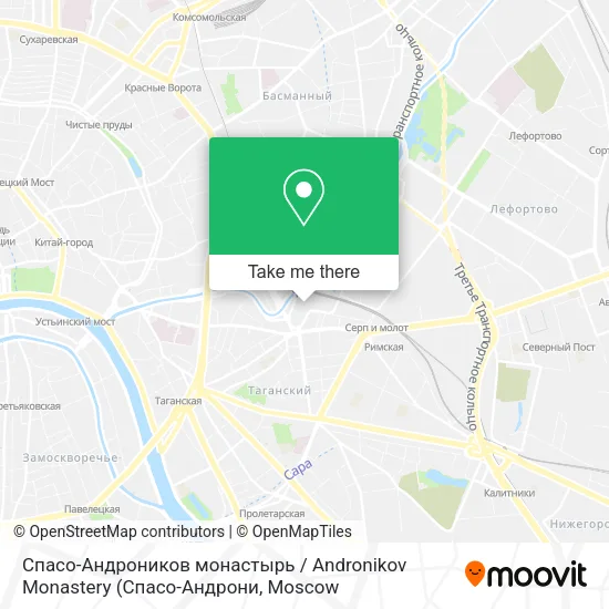 Спасо-Андроников монастырь / Andronikov Monastery map