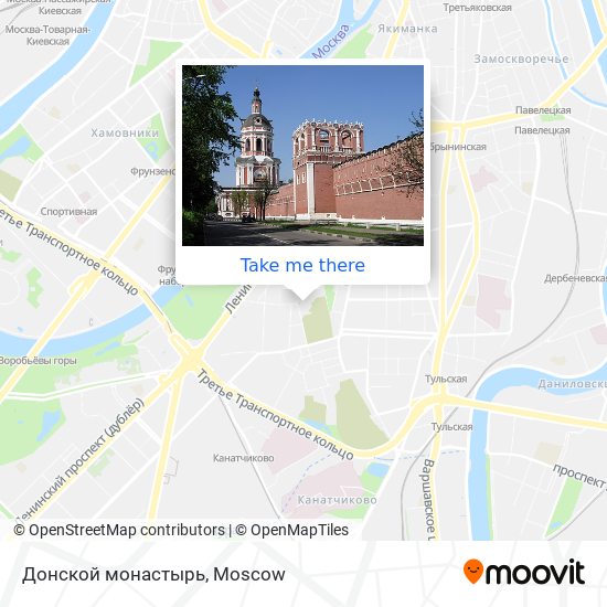Донской монастырь map