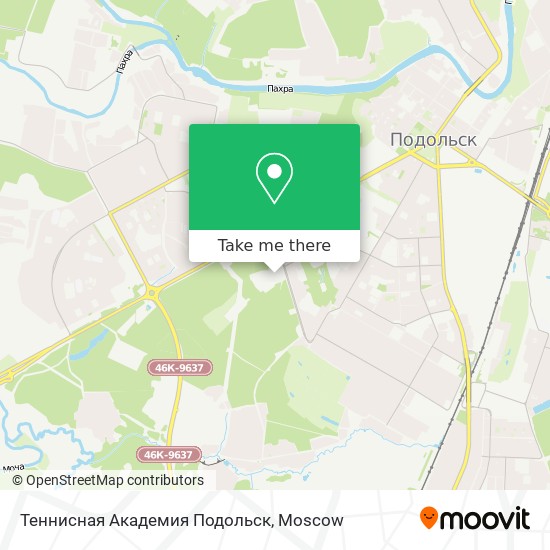 Теннисная Академия Подольск map