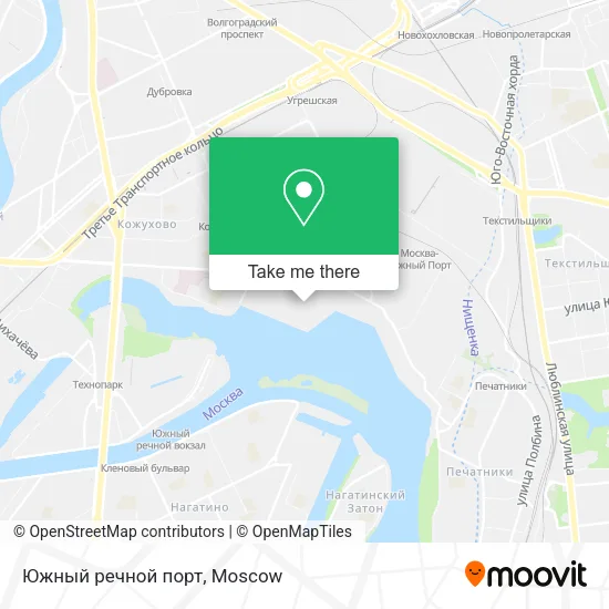 Южный речной порт map