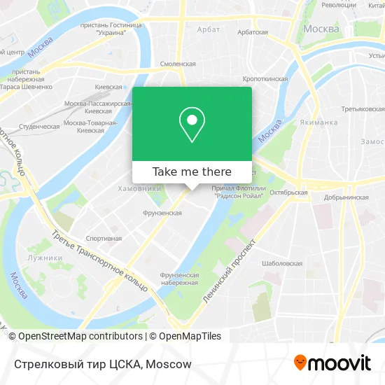 Стрелковый тир ЦСКА map