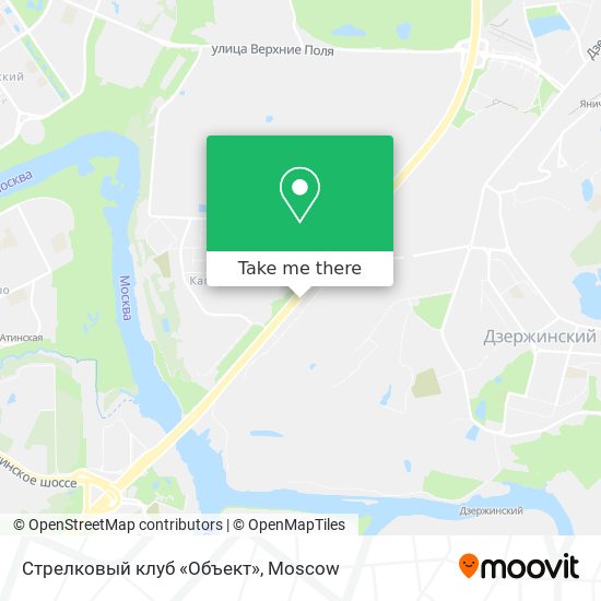 Стрелковый клуб «Объект» map