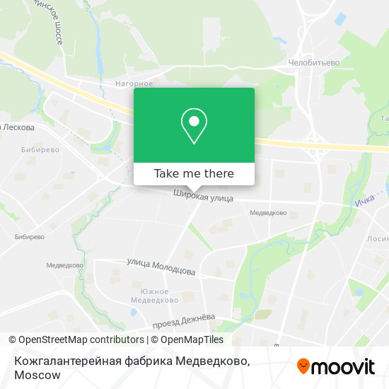 Кожгалантерейная фабрика Медведково map