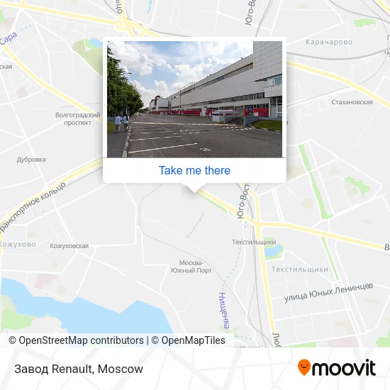 Завод Renault map