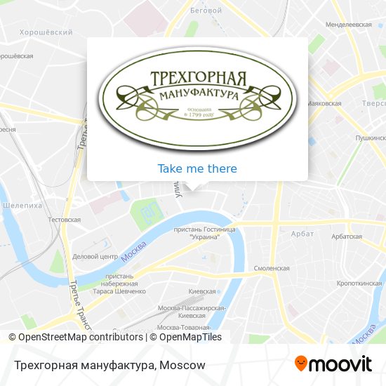 Трехгорная мануфактура map