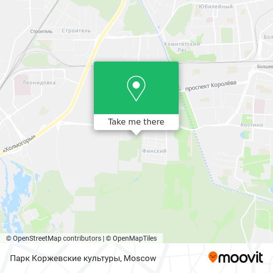 Парк  Коржевские культуры map