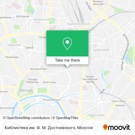 Библиотека им. Ф. М. Достоевского map