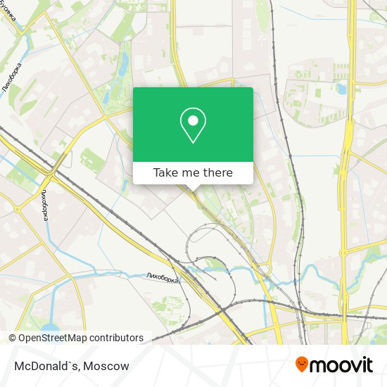 McDonald`s map