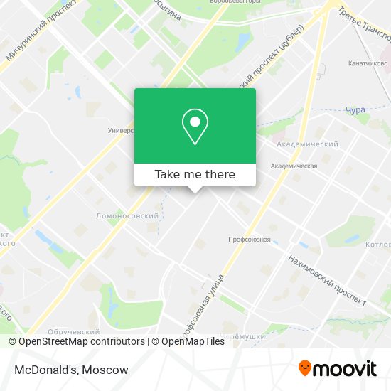 McDonald's map