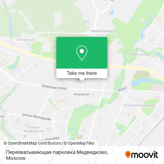 Перехватывающая парковка Медведково map