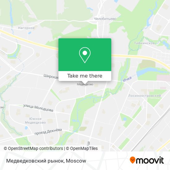 Медведковский рынок map