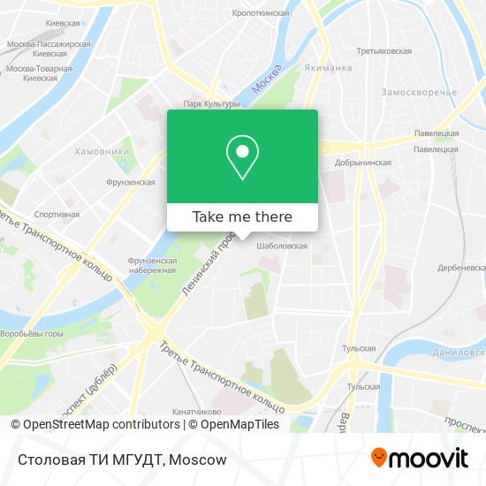 Столовая ТИ МГУДТ map