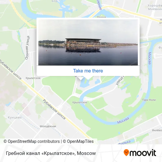 Гребной канал «Крылатское» map