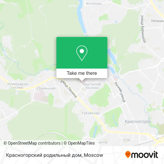 Красногорский родильный дом map