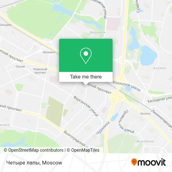 Четыре лапы map