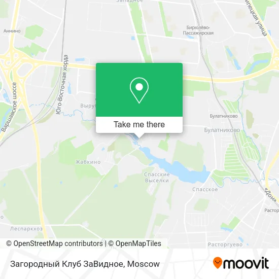 Загородный Клуб  ЗаВидное map