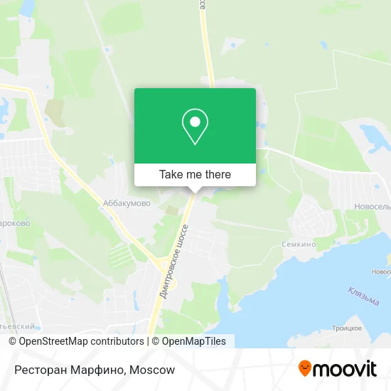 Ресторан Марфино map