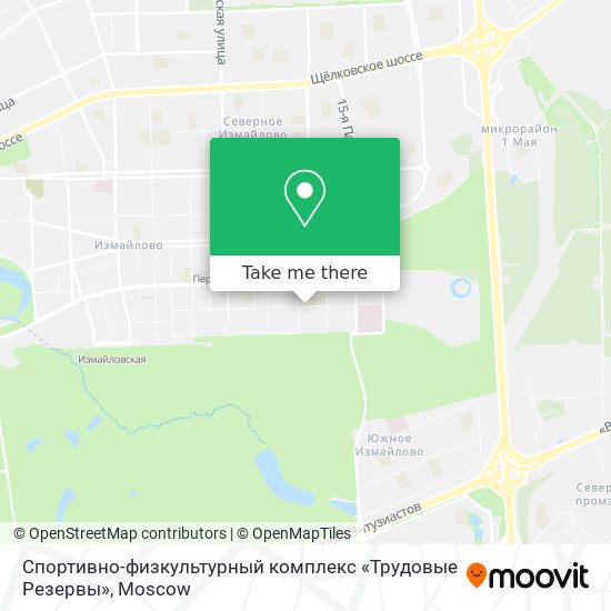 Спортивно-физкультурный комплекс «Трудовые Резервы» map