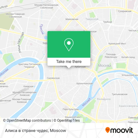 Алиса в стране чудес map