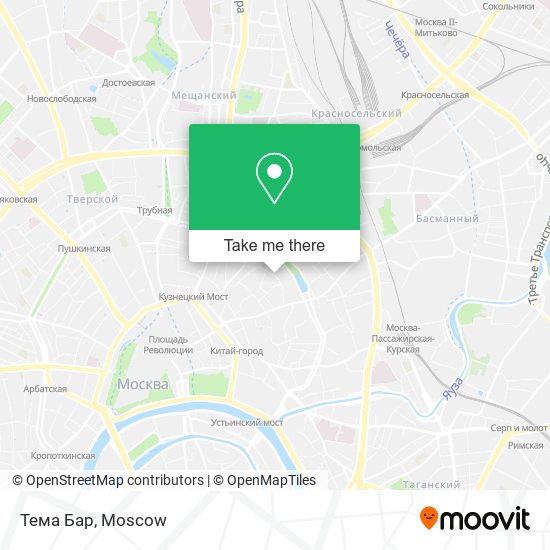 Тема Бар map