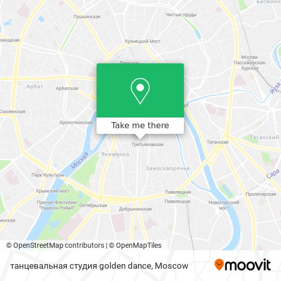 танцевальная студия golden dance map