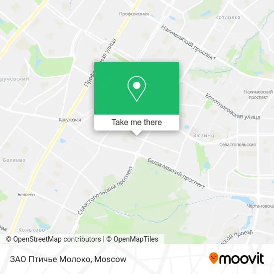 ЗАО  Птичье Молоко map