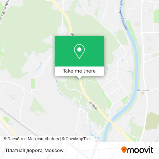 Платная дорога map