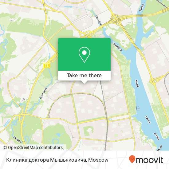 Клиника доктора Мышьяковича map